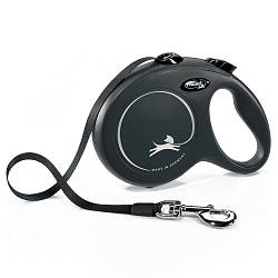 flexi рулетка New Classic L (до 50 кг) лента 5 м черная flexi рулетка New Classic L (до 50 кг) лента 5 м черная