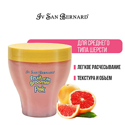 ISB Fruit of the Groomer Pink Grapefruit Восстанавливающая маска для шерсти средней длины с витаминами 250 мл ISB Fruit of the Groomer Pink Grapefruit Восстанавливающая маска для шерсти средней длины с витаминами 250 мл