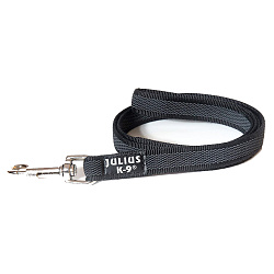 JULIUS-K9 поводок для собак Super-grip 2/120см, с ручкой, до 50 кг, черно-серый JULIUS-K9 поводок для собак Super-grip 2/120см, с ручкой, до 50 кг, черно-серый