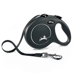 flexi рулетка New Classic L (до 50 кг) лента 5 м черная flexi рулетка New Classic L (до 50 кг) лента 5 м черная