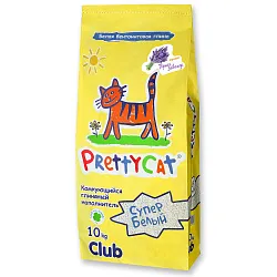 PrettyCat наполнитель комкующийся для кошачьих туалетов "Супер белый" с ароматом лаванды 10 кг СКИДКА 50% PrettyCat наполнитель комкующийся для кошачьих туалетов "Супер белый" с ароматом лаванды 10 кг СКИДКА 50%