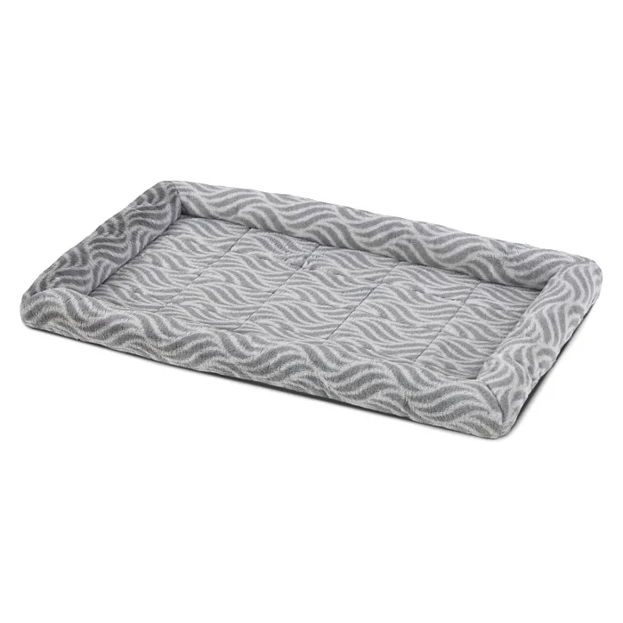 Лежанка MidWest Deluxe Wave Bed для собак и кошек меховая 85,5х56,5х8,5 см, серая СКИДКА 20%