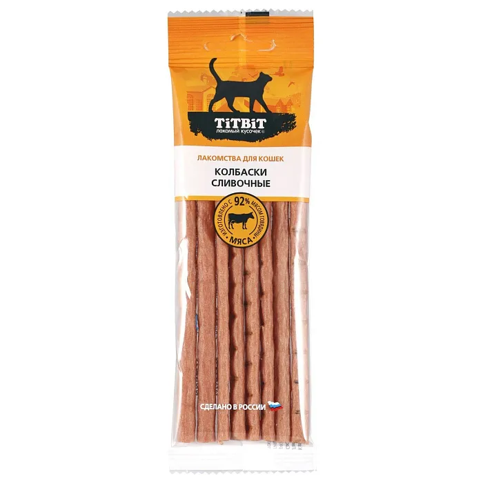 Лакомство TiTBiT Колбаски Сливочные для кошек Золотая коллекция 30 г