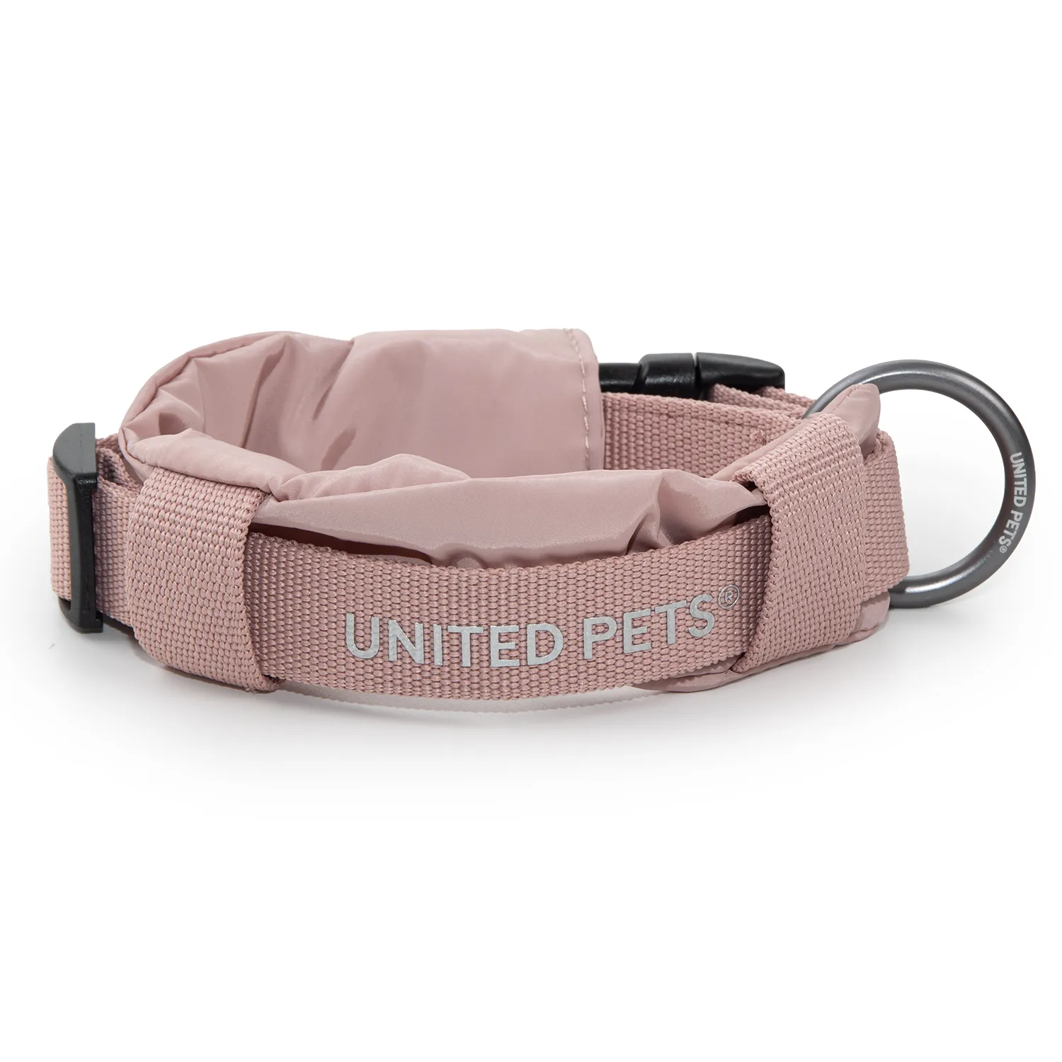 Ошейник United Pets с мягкой подкладкой для собак Citylife S 15 x 30-40 см пыльная роза