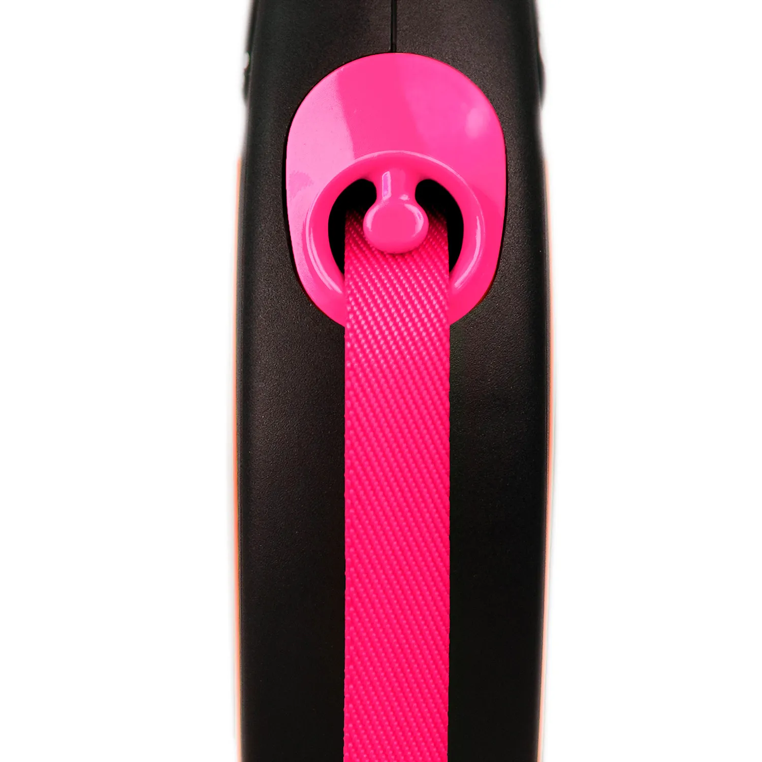 flexi рулетка Neon New M (до 25 кг) лента 5 м, светоотражающая,розовый неон