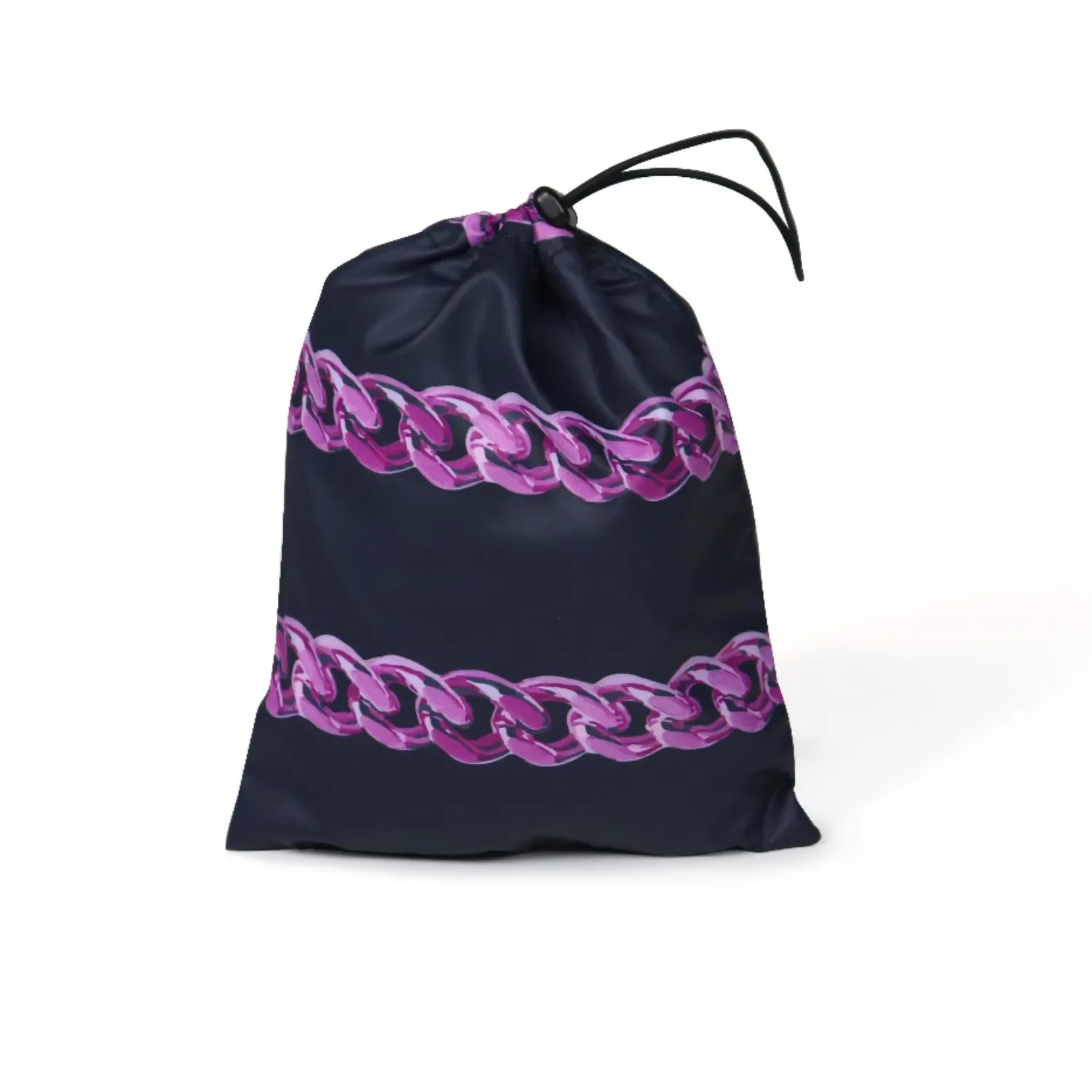 Дождевик United Pets для собак Easy 50, черный с розовым рисунком СКИДКА 30%