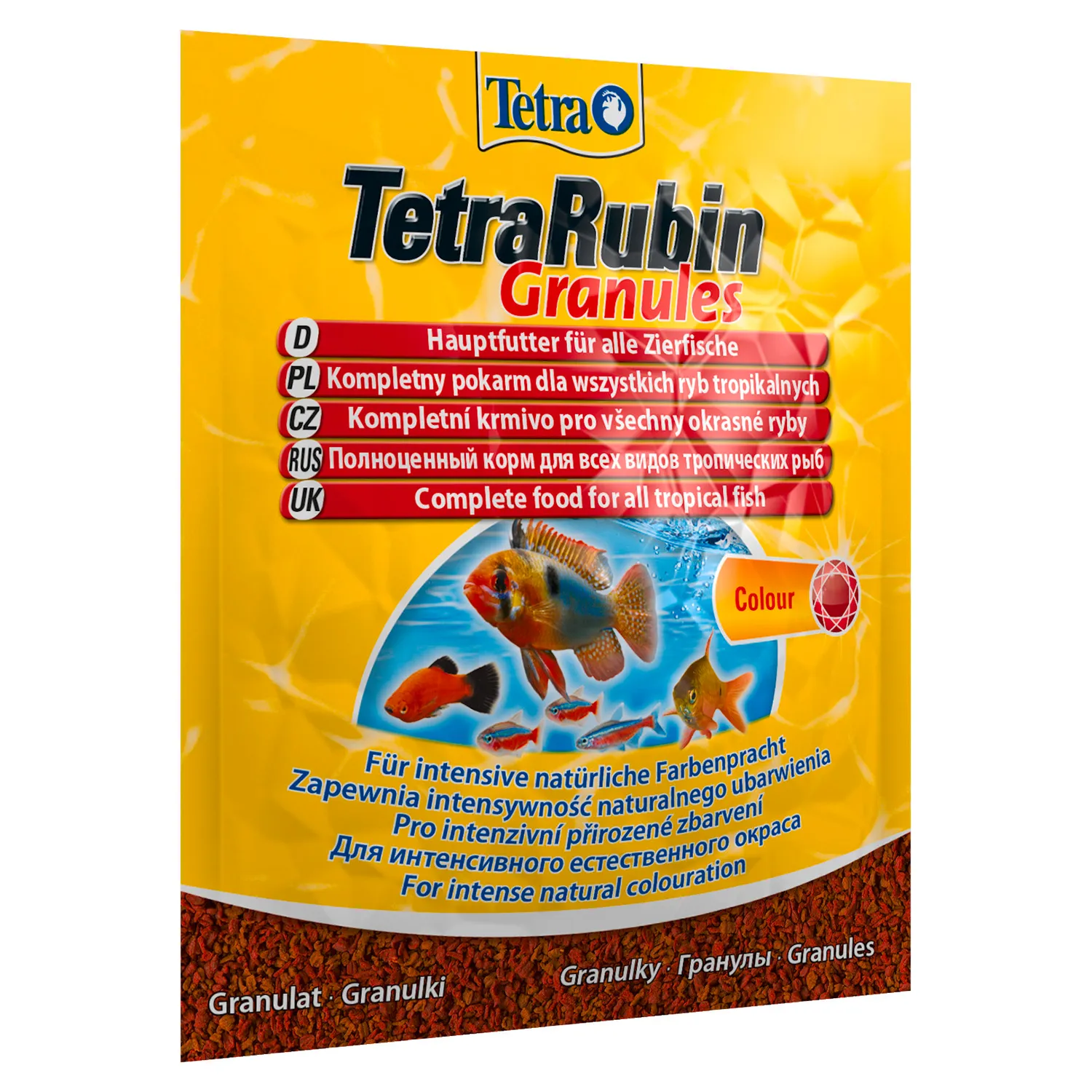 TetraRubin Granules корм в гранулах для улучшения окраса всех видов рыб 15 г (sachet)