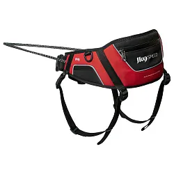 JULIUS-K9 поясная сумка с поводком красная с черным JULIUS-K9 поясная сумка с поводком красная с черным