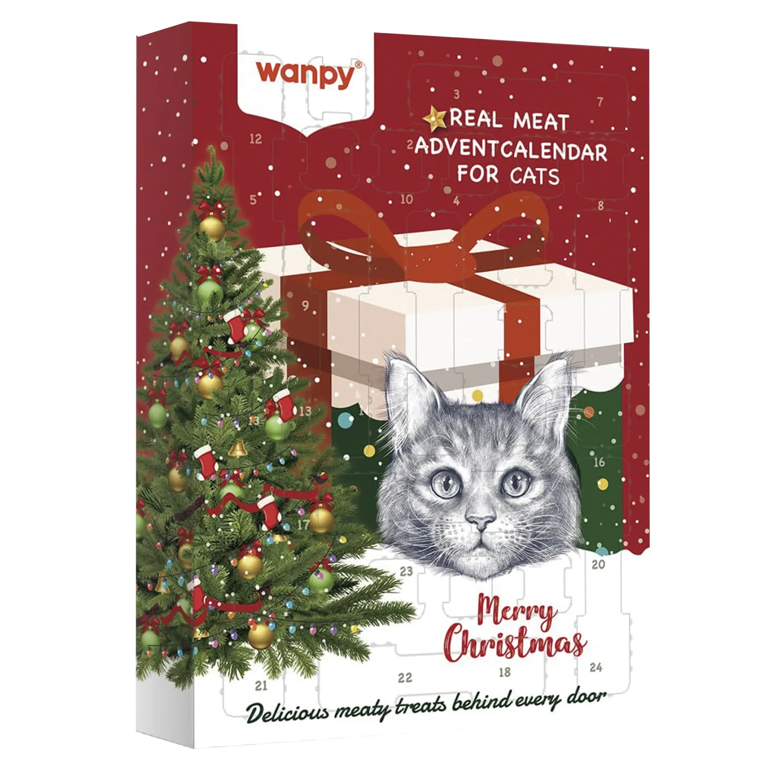 Wanpy Cat Лакомства для кошек "Адвент-календарь" 100 г