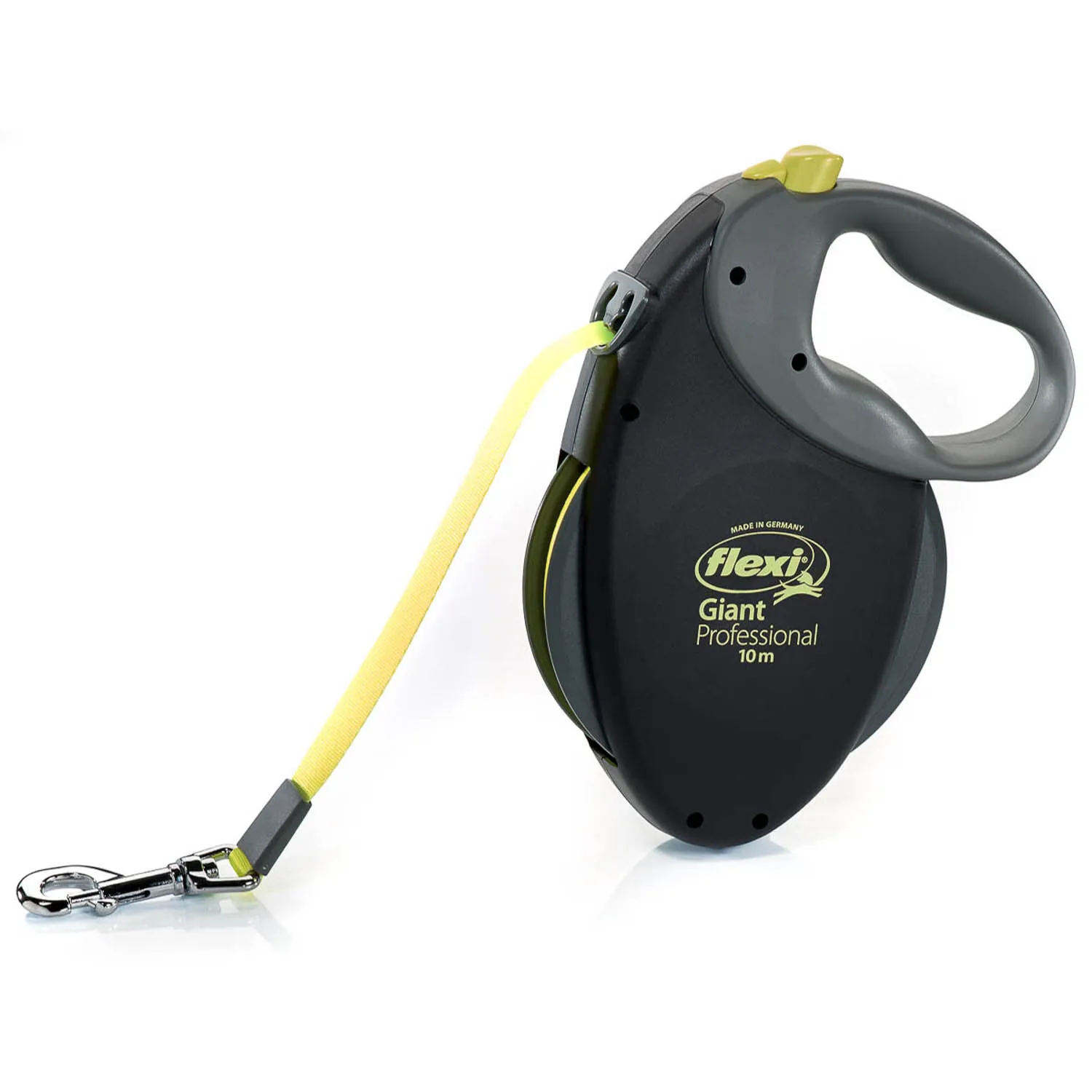 flexi рулетка Giant Neon XL (от 50 кг) лента 8 м, светоотражающая, желтый неон