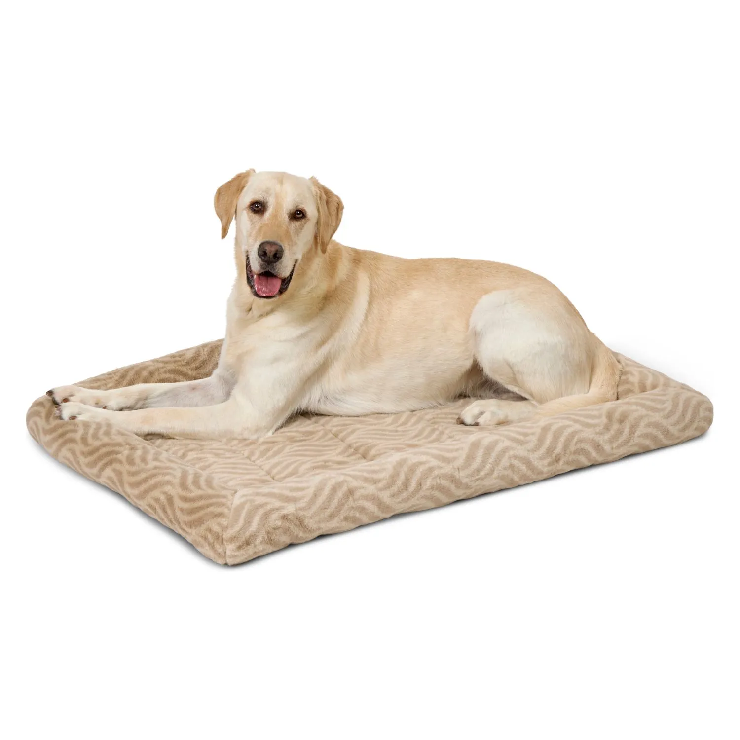 Лежанка MidWest Deluxe Wave Bed для собак и кошек меховая 102х67,5х9 см, цвет песочный СКИДКА 20%