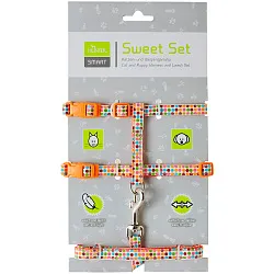 Hunter Smart шлейка для кошек и собак Seventies нейлон оранжевая Hunter Smart шлейка для кошек и собак Seventies нейлон оранжевая
