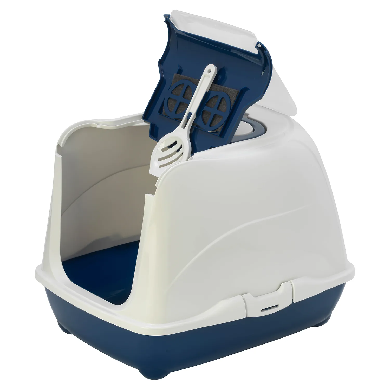 Moderna био-туалет Flip Cat 50x39x37h см с совком, синий СКИДКА 40%