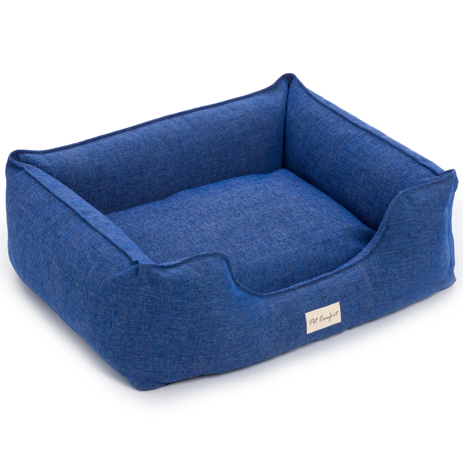 Лежанка Pet Comfort для собак средних пород, Alpha Mirandus 33, размер M, 65х80 см, синий СКИДКА 50%