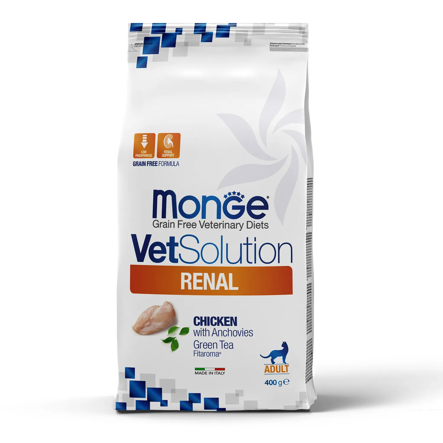 Диетический корм Monge VetSolution Cat Renal Ренал для кошек при ХПН 400 г