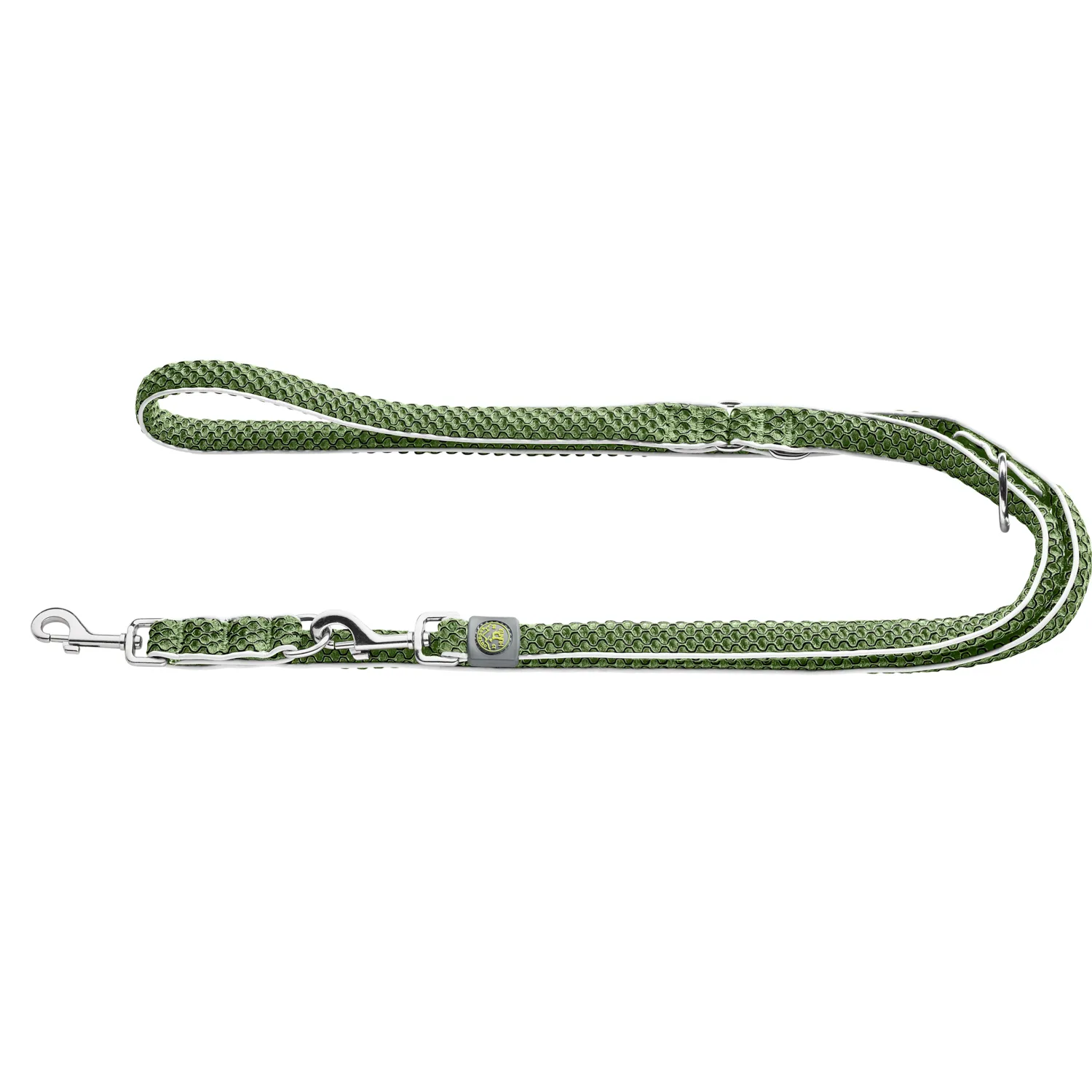 Hunter поводок-перестежка для собак Hilo 15 / 200 нейлон оливковый СКИДКА 50%