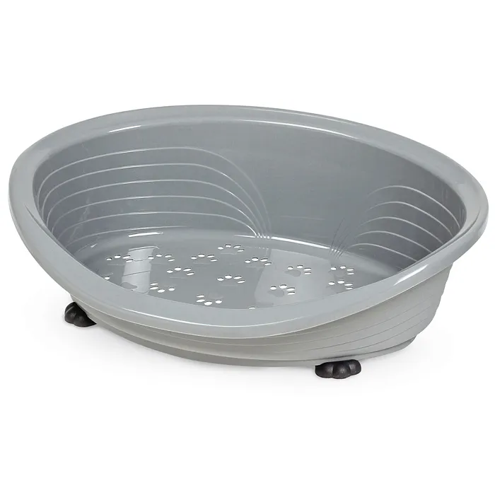 Лежанка MPS STRAKA 38 для кошек и собак пластиковая 49х36х16см серая