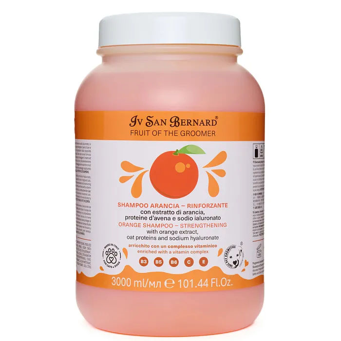ISB Fruit of the Groomer Orange шампунь для слабой выпадающей шерсти с протеинами овса 3000 мл