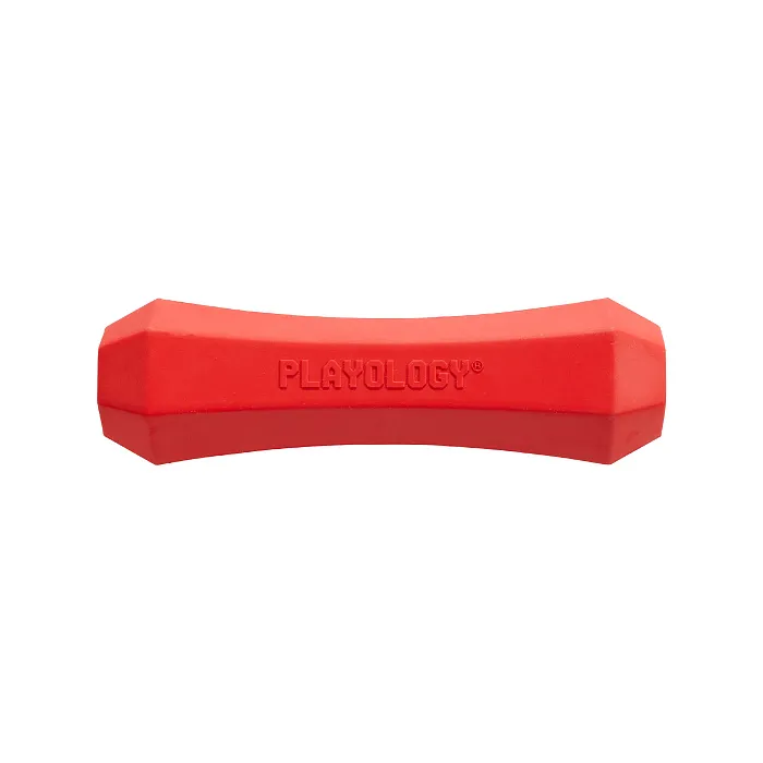 Playology  жевательная палочка SQUEAKY CHEW STICK для собак средних пород с ароматом говядины, средняя, цвет красный СКИДКА 50%