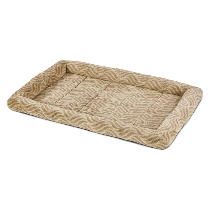 Лежанка MidWest Deluxe Wave Bed для собак и кошек меховая 102х67,5х9 см, цвет песочный СКИДКА 20%