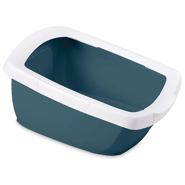 IMAC туалет-лоток для кошек FUNNY с высокими бортами 62х49,5х33h см, синий СКИДКА 40%