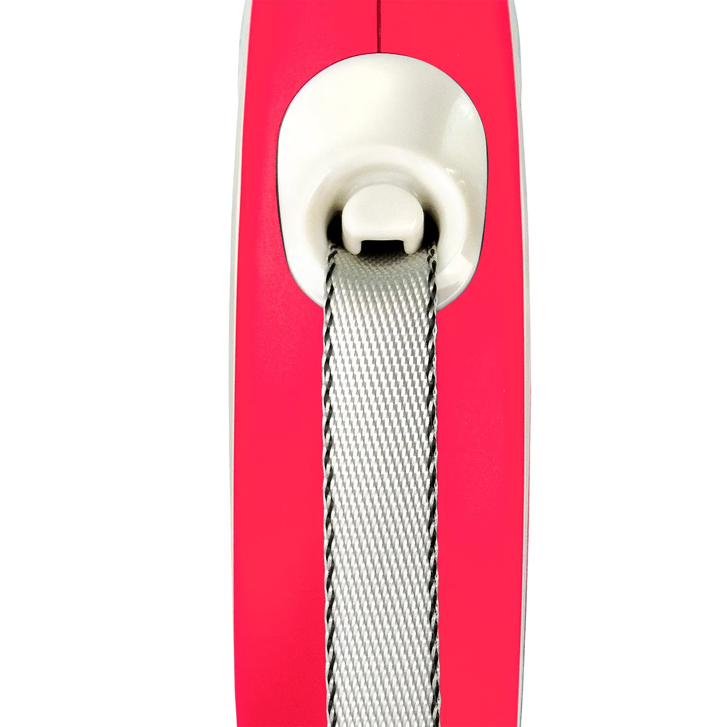 flexi рулетка NEW LINE Comfort M (до 25 кг) лента 5 м серый/красный