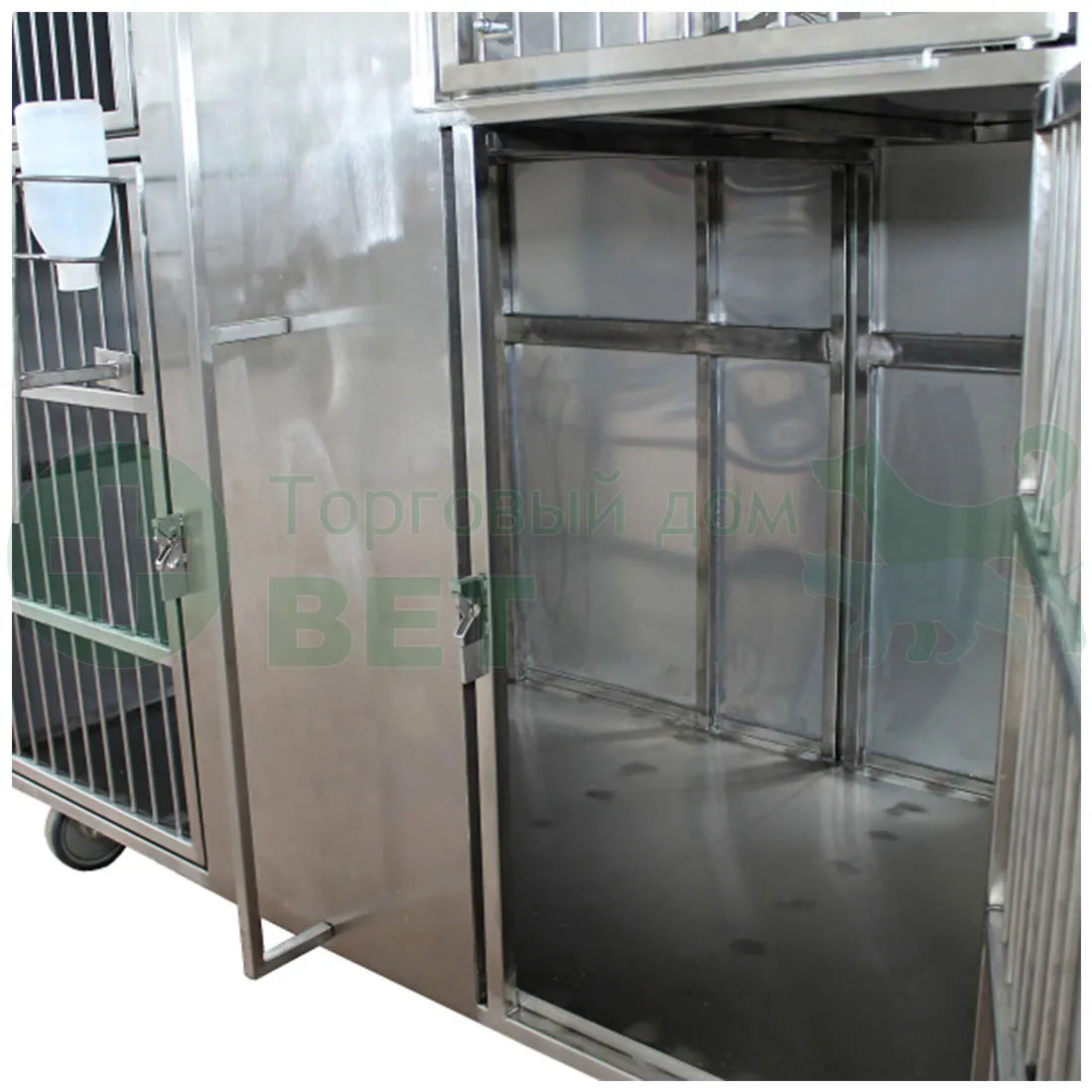 ТД ВЕТ Модуль клеток из нерж. стали, 3х ярусный  из 6 клеток 2/2/2, 1400х700х1800(1950)h