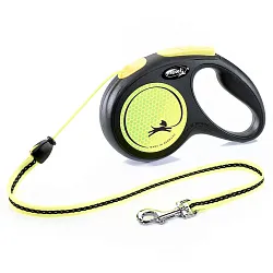 flexi рулетка Neon New М (до 20 кг) трос 5 м, светоотражающая, желтый неон СКИДКА 30% flexi рулетка Neon New М (до 20 кг) трос 5 м, светоотражающая, желтый неон СКИДКА 30%