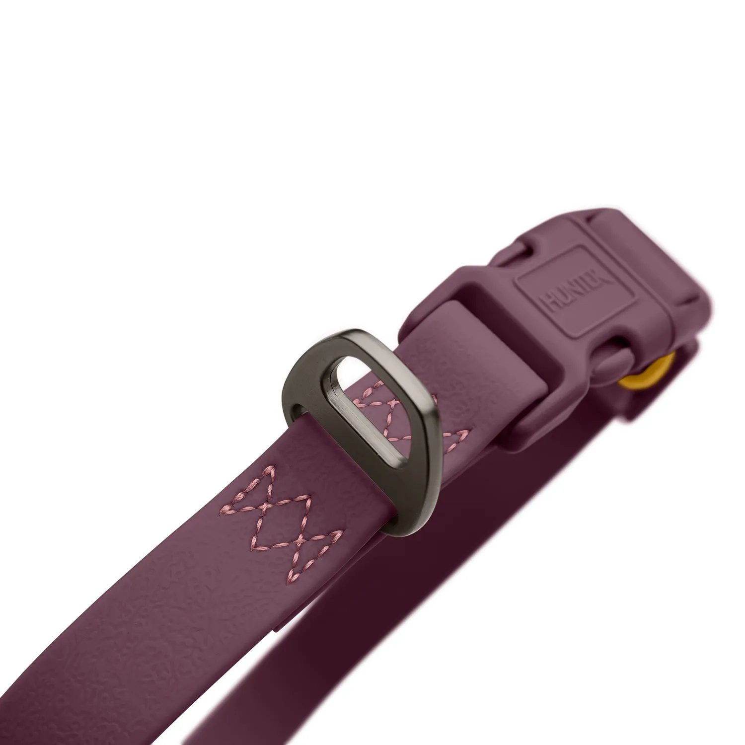 Hunter ошейник для собак Havanna M (30-45 см), биотановый, бордовый