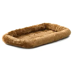 Лежанка MidWest Pet Bed для собак и кошек меховая 55х33 см, коричневая
