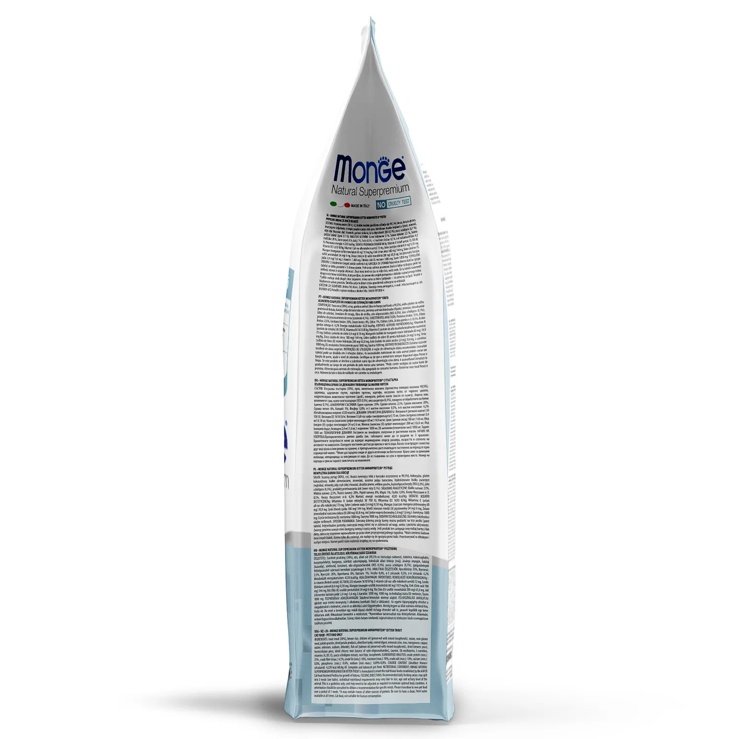 Сухой корм Monge Cat Speciality Line Monoprotein для котят и беременных кошек, из форели 1,5 кг