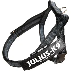 JULIUS-K9 шлейка для собак Ремни Color & Gray IDC® Mini-Mini (40-49см / 4-7кг), черный СКИДКА 40%