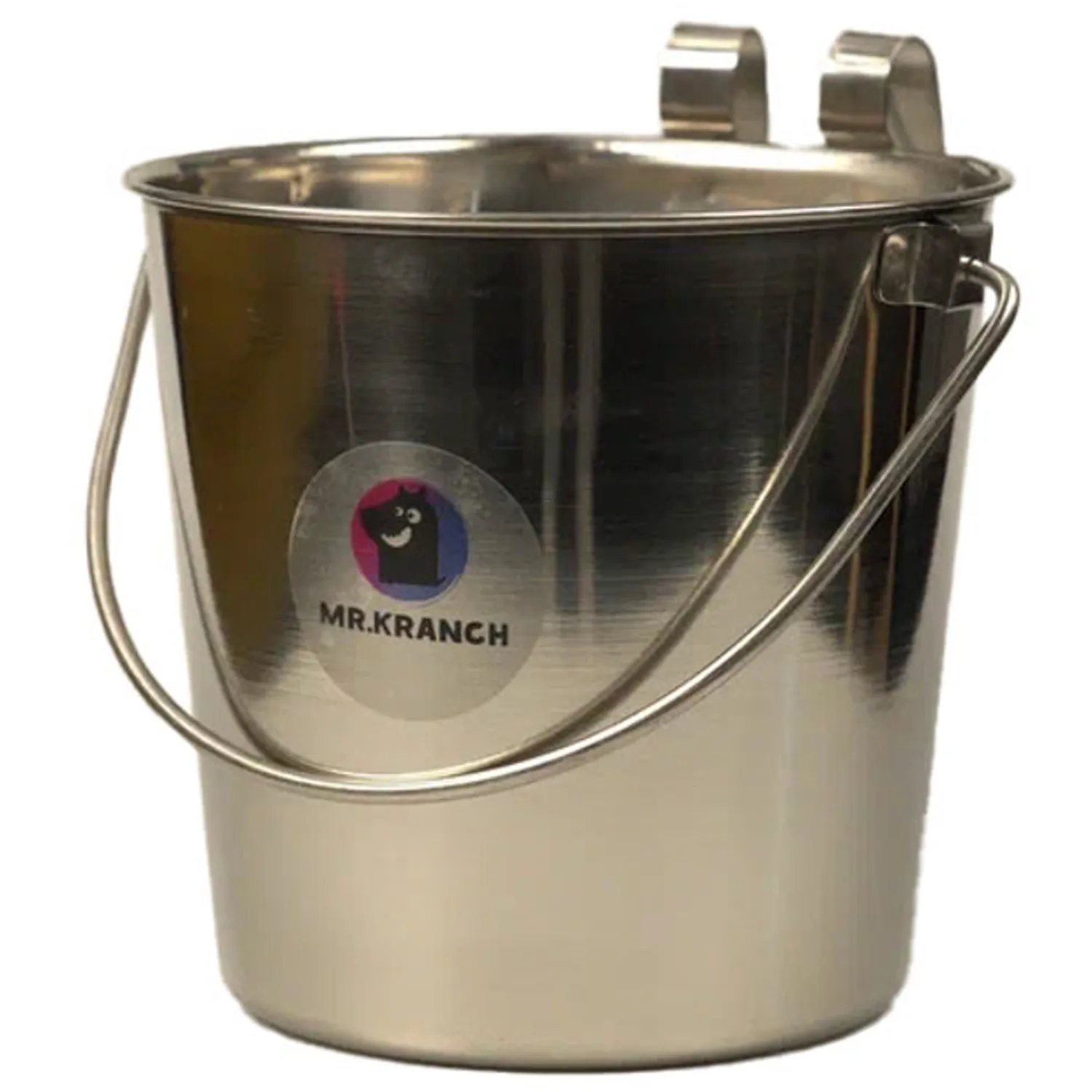Ведро Mr.Kranch из нержавеющей стали с креплением для клеток и вольеров 9800 мл
