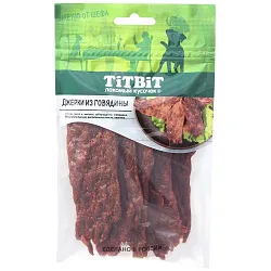 Лакомство TiTBiT Джерки мясные для собак из говядины Меню от Шефа 70 г Лакомство TiTBiT Джерки мясные для собак из говядины Меню от Шефа 70 г
