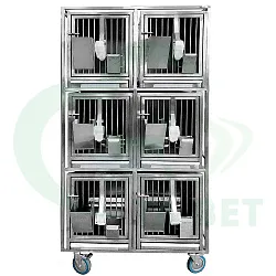 ТД ВЕТ Модуль из 6 клеток из нерж. стали, 940х650х1720(1880)h ТД ВЕТ Модуль из 6 клеток из нерж. стали, 940х650х1720(1880)h