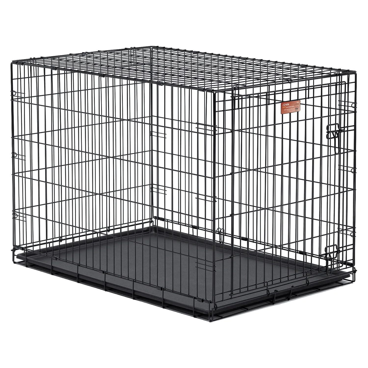 Клетка MidWest iCrate для собак 108х72х77h см, 1 дверь, черная СКИДКА 20%