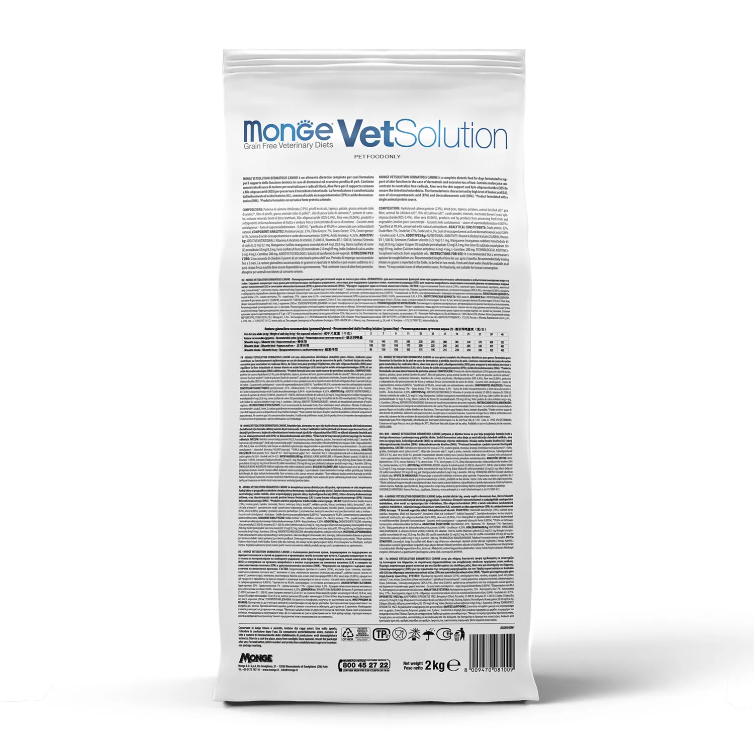 Диетический корм Monge VetSolution Dog Joint Mobility Джоинт Мобилити для собак и щенков при заболеваниях суставов 2 кг