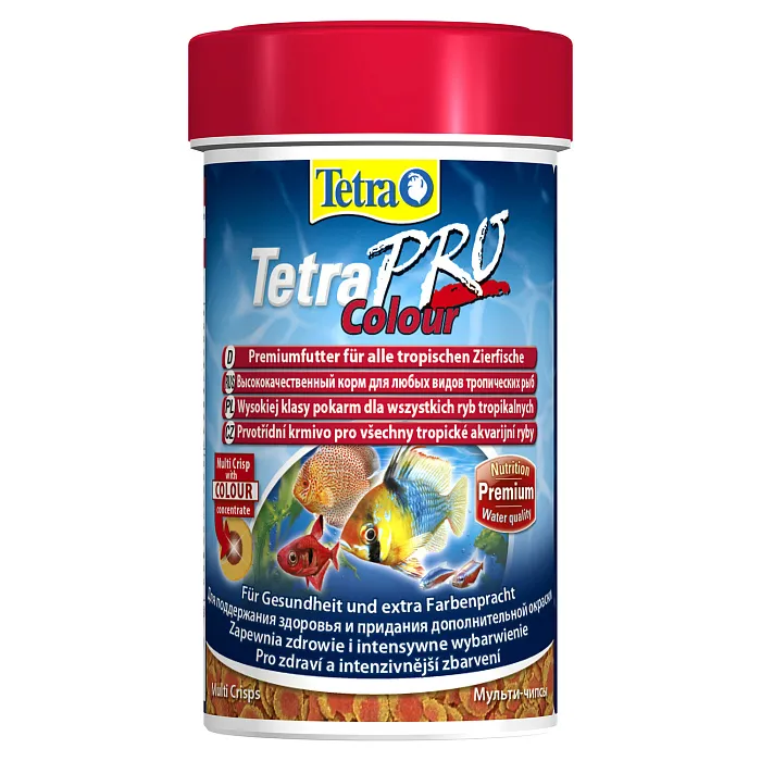 TetraPro Color Crisps корм-чипсы для улучшения окраса всех декоративных рыб 100 мл