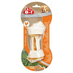 8in1 DELIGHTS M косточка с куриным мясом для средних и крупных собак 14,5 см