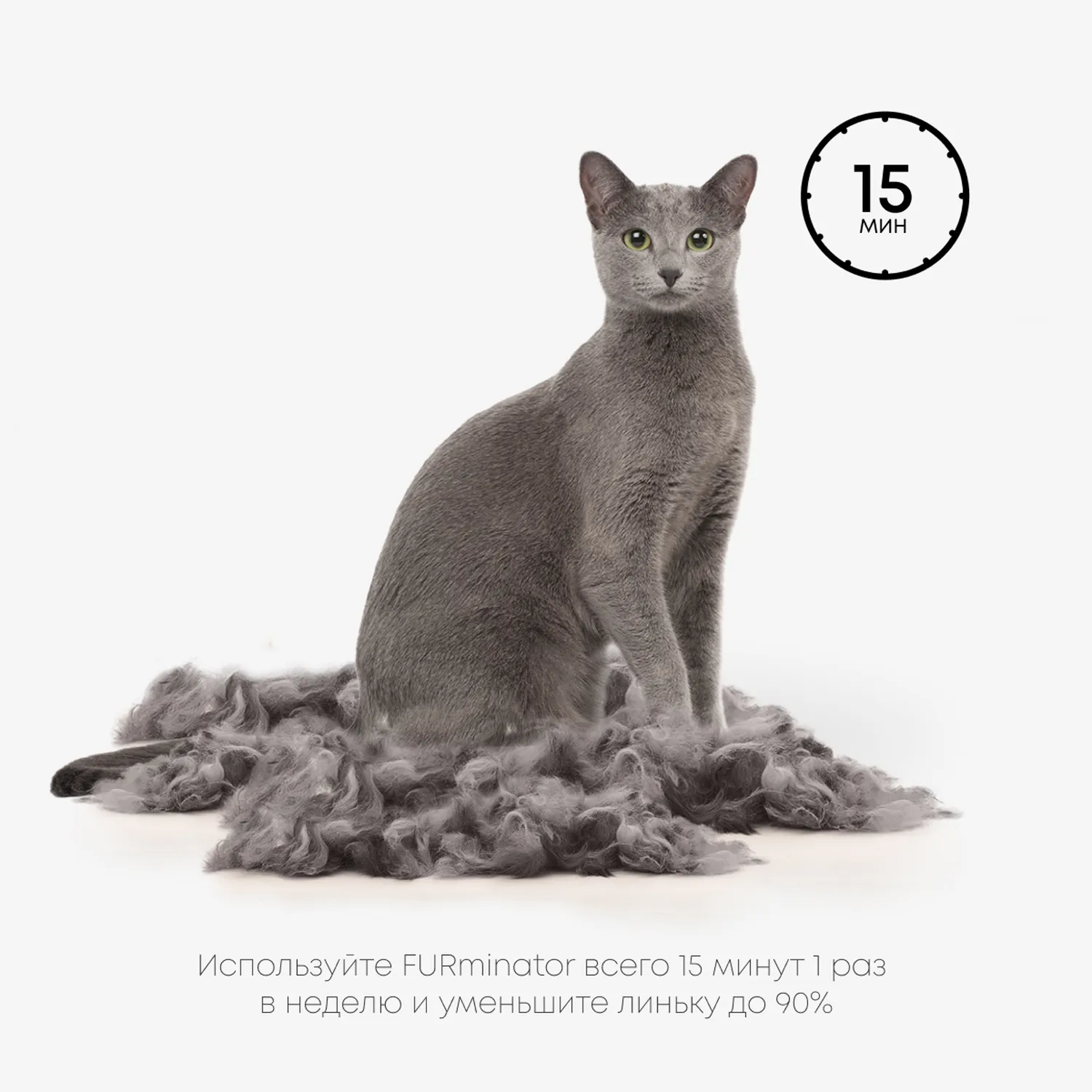 Фурминатор FURminator S для маленьких кошек c короткой шерстью