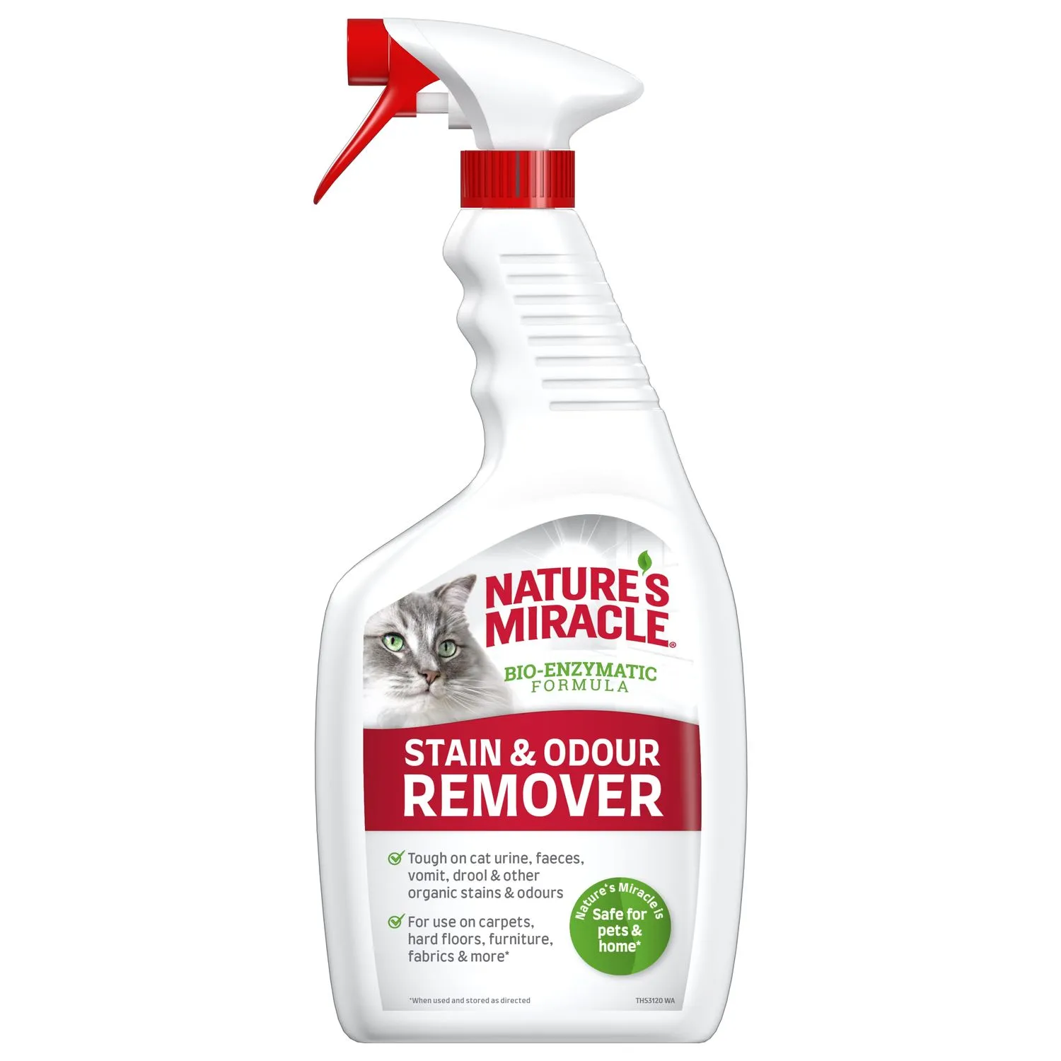 Уничтожитель пятен и запахов Nature's Miracle для кошек универсальный, спрей 709 мл