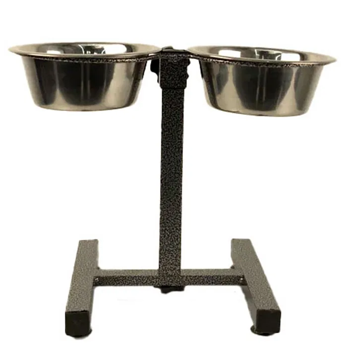 Миска двойная Mr.Kranch из нержавеющей стали на штативе 2х875 мл