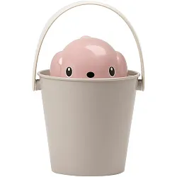 United Pets ведро для сухого корма "Dog-Crock" 7,5 л, серо-розовый, для собак United Pets ведро для сухого корма "Dog-Crock" 7,5 л, серо-розовый, для собак