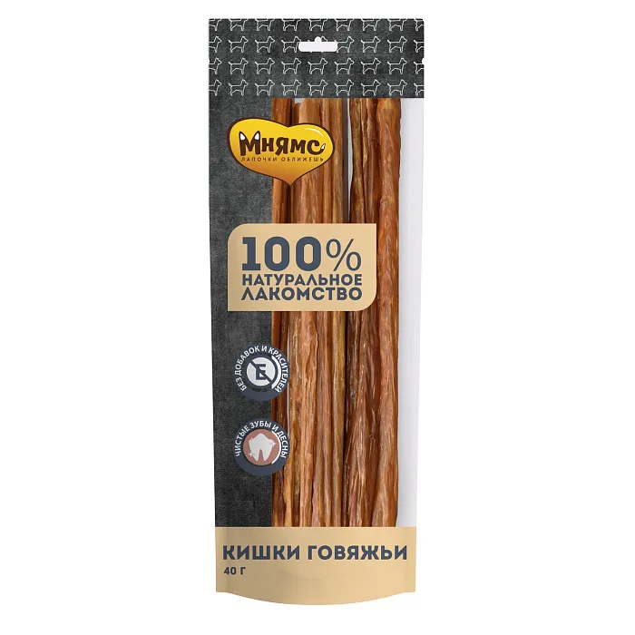 Лакомство Мнямс На каждый день для собак Кишки говяжьи 40 г