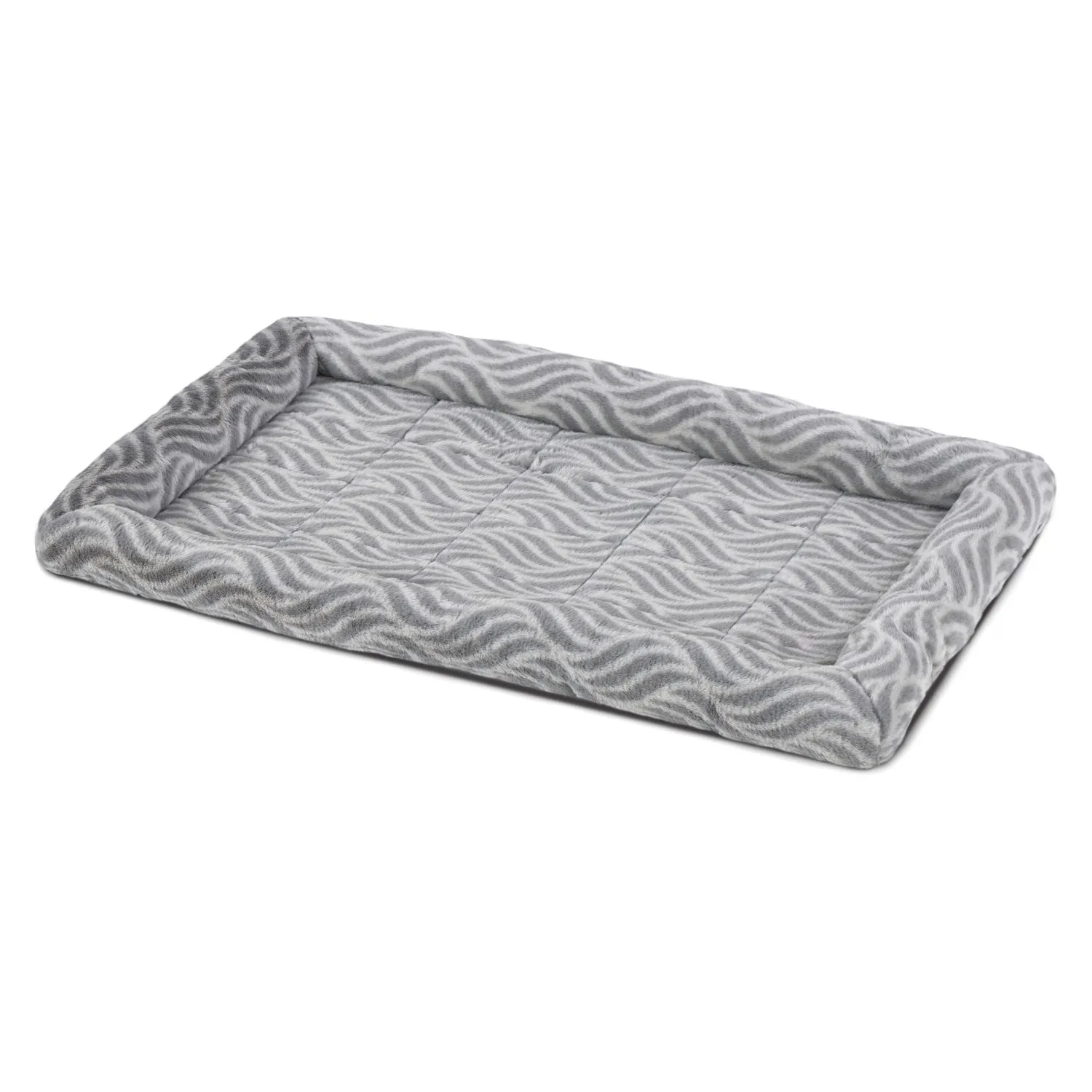 Лежанка MidWest Deluxe Wave Bed для собак и кошек меховая 85,5х56,5х8,5 см, серая СКИДКА 20%