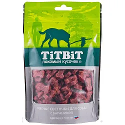 Лакомство TiTBiT Косточки мясные для собак с бараниной 145 г Лакомство TiTBiT Косточки мясные для собак с бараниной 145 г