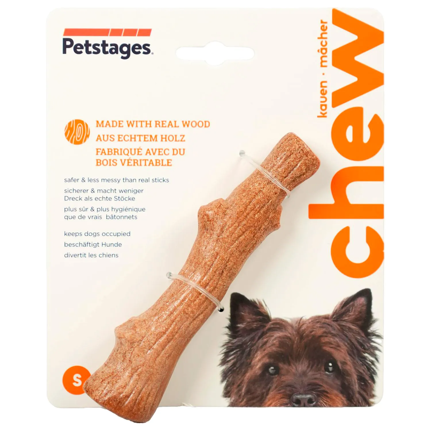 Petstages игрушка для собак Dogwood палочка деревянная 14 см малая