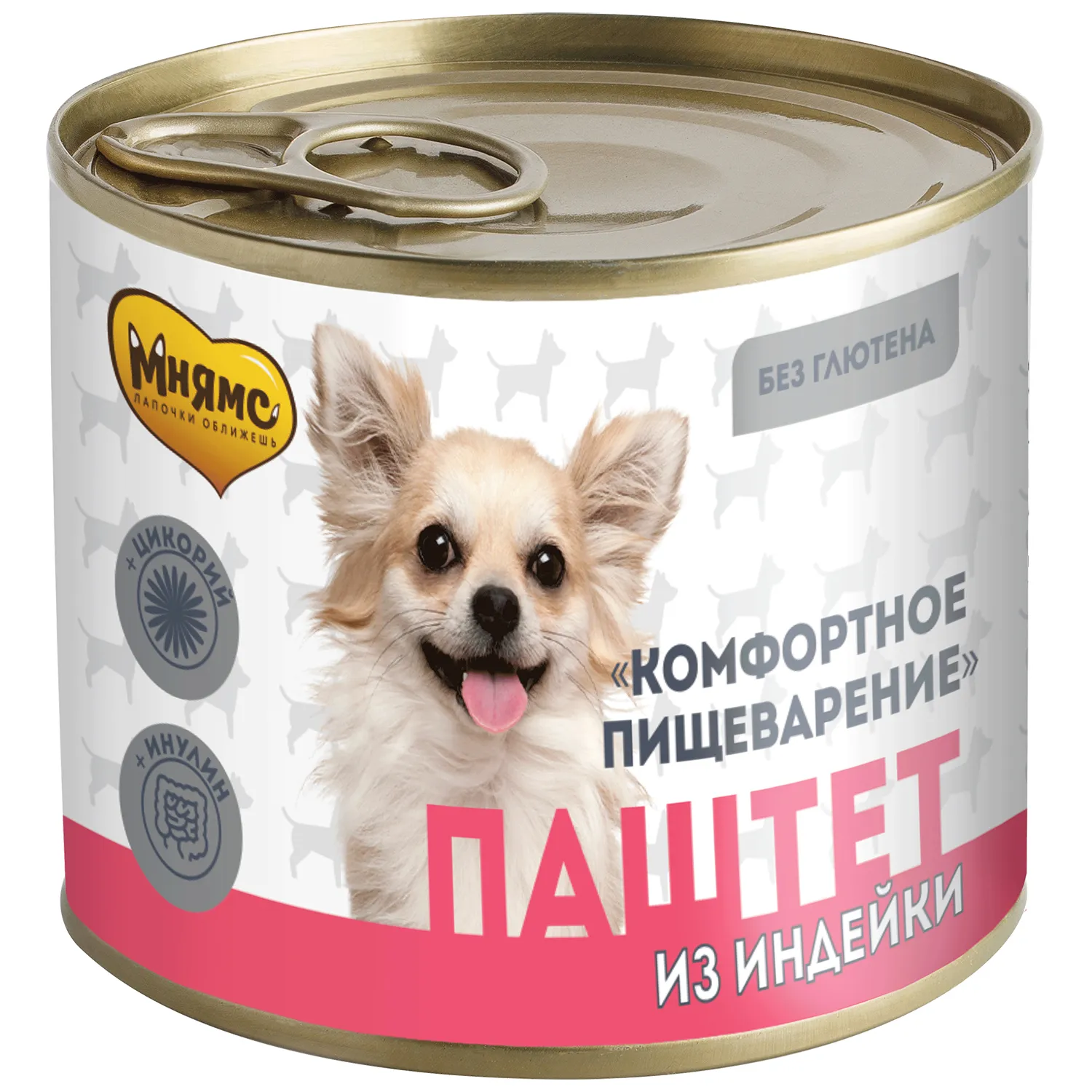 Влажный корм Мнямс На каждый день Паштет из индейки для собак «КОМФОРТНОЕ ПИЩЕВАРЕНИЕ» 200 г
