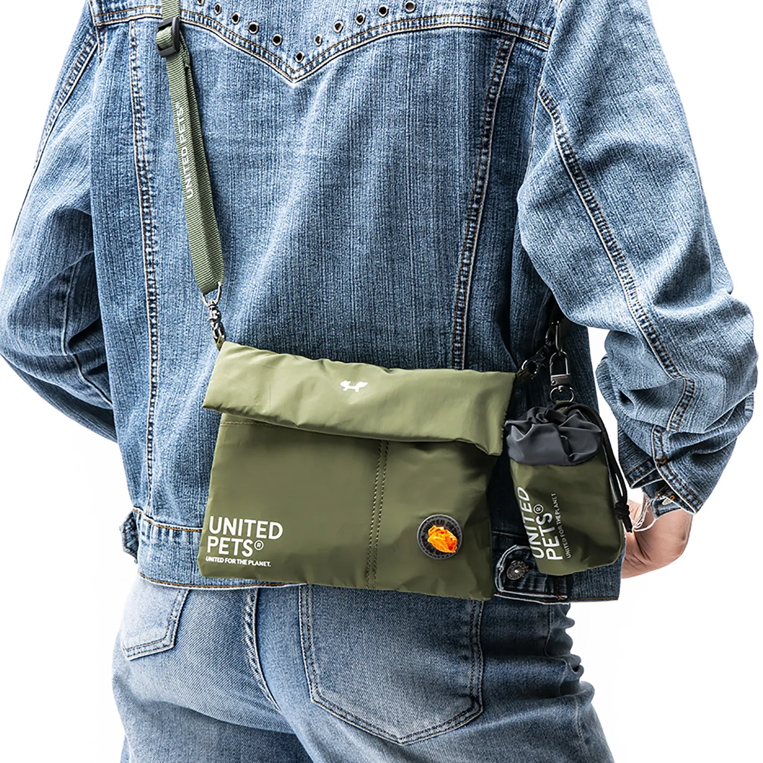 Сумка для прогулки с питомцем United Pets Citylife 23 x 16 см, хаки