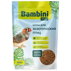 Корм Bambini Pets для экзотических птиц, 400 г Корм Bambini Pets для экзотических птиц, 400 г